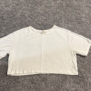 Aritzia White Crop Top